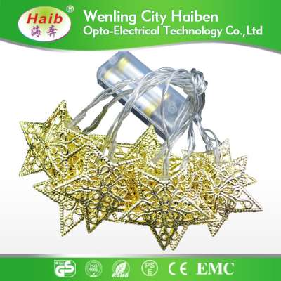 Manufacturer Hanging Celebrations Festival Xmas Iron 10led Heart/Star/Ball/Tree Led Christmas Lights